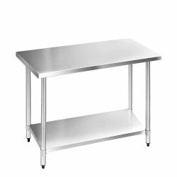 Cefito 1219 x 610mm Commercial Stainless Steel Kitchen Bench